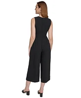 Calvin Klein Women's Cropped Straight-Leg Jumpsuit