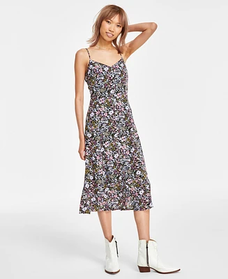 Lucky Brand Women's Button-Front Slip Dress