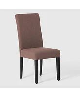 WestinTrends Upholstered Linen Fabric Dining Chair