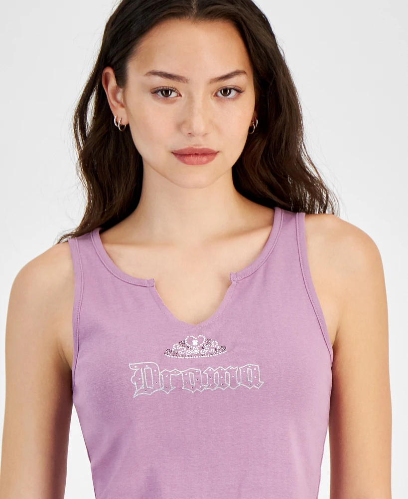 Self Esteem Juniors' Drama Graphic-Print Tank Top