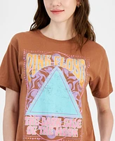 Love Tribe Juniors' Pink Floyd Dark Side Graphic T-Shirt