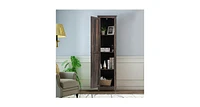 Slickblue Linen Tower Bathroom Storage Cabinet Tall Slim Side Organizer with Shelf