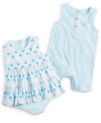 First Impressions Baby Sleeveless Sunsuits Created For Macys