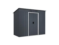 Slickblue 3.6 x 7.1 Ft Outside Garden Storage Shed Tool House with Ground Foundation Frame