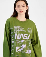 Grayson Threads, The Label Juniors' Nasa Fleece Sweatshirt