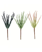 Vickerman 11" Artificial Mixed Green Haworthia Spray. Includes 6 sprays per pack.