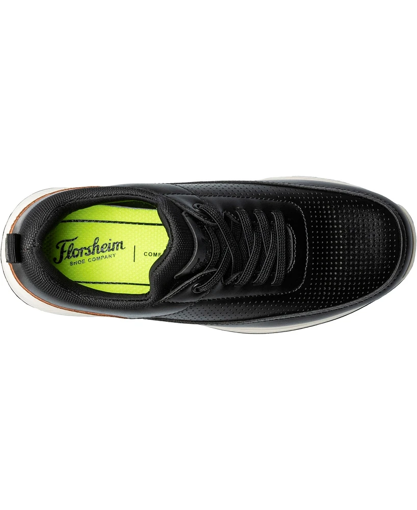 Florsheim Boys Satellite Jr. Perf Elastic Lace Slip On Sneaker