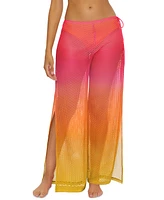 Trina Turk Women's Sun Opal Ombre Crochet Cover-Up Pants