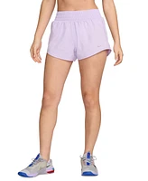 Nike Women's One Dri-fit Mid-Rise Brief-Lined Shorts