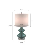 Streamdale Furniture Ellipse Curved Glass Table Lamp