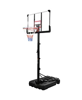 Streamdale Furniture Portable Basketball Hoop Basketball System 6.6-10 Ft Height Adjustment For Youth Adults Led