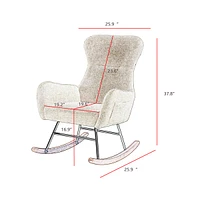 Streamdale Furniture Teddy Fabric Rocking Chair