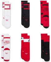 Nike Big Kids Everyday Cushioned Crew Socks, Pack of 6