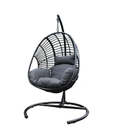 Streamdale Furniture High Quality Outdoor Indoor Pe Wicker Swing Egg Chair