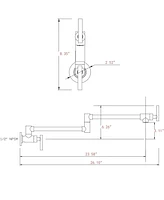 Pot Filler Faucet Wall Mount
