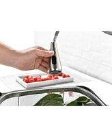 Single Handle High Arc Brushed Nickel Pull Out Kitchen Faucet, Single Level Stainless Steel