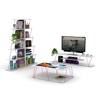 Modern 5 Tier Ladder Bookshelf Organizers