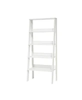 Streamdale Furniture Otavio 5 Tier Modern Ladder Bookshelf Organizers, Wood Frame Bookshelf