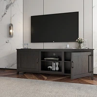 Tv Stand Storage Media Console Entertainment Center, Tradition, With Doors