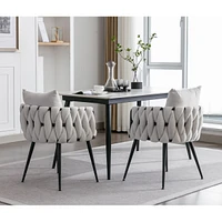 Streamdale Furniture Modern Velvet Dining Chairs Set Of 2