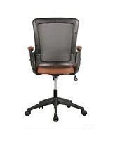 Streamdale Furniture Mid-Back Mesh Task Office Chair With Height Adjustable Arms