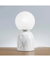 Streamdale Furniture Nelia Frosted Glass Globe Resin Table Lamp