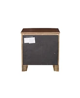 3-Drawer Nightstand in Dark Cherry Finish