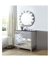 Streamdale Furniture Noralie Wall Decor, Mirrored & Faux Diamonds