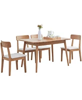 Solid Oak Round Dining Table for 6-8 People