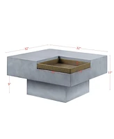 Streamdale Furniture Kailano Coffee Table, Weathered Gray Finish