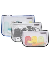 Travelon Set of 3 Assorted Piped Pouches