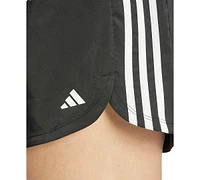 adidas Plus Pacer Training 3-Stripes Woven High-Rise Shorts