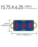 Certified International Spice Love Rectangular Tray with Handles