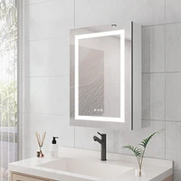 20 X 28 Inch Bathroom Medicine Cabinet With Mirror Wall Mounted Led Bathroom Mirror Cabinet