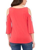Sam & Jess Petite Knit Cold-Shoulder Top