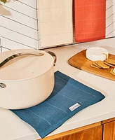 Caraway 3-Piece Cotton Solid-Color Kitchen Towel Set