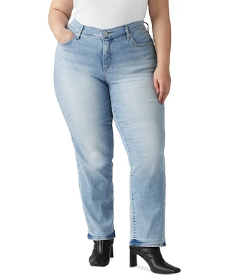 Levi's Plus 314 Mid-Rise Shaping Straight-Leg Jeans