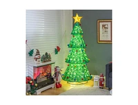 Slickblue Pop-Up Christmas Tree with 200 Warm White Led Lights for Indoors & Outdoors