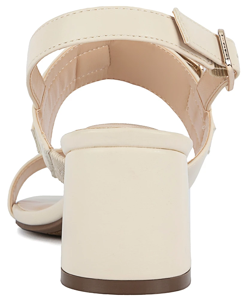 Jones New York Women's Yahssa Buckled Block Heel Dress Sandals