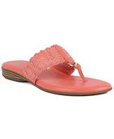 Jones New York Women's Sonal Woven Thong Flat Sandals