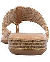 Jones New York Women's Sonal Woven Thong Flat Sandals