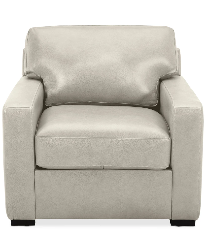 Radley 38" Leather Chair, Created for Macy's