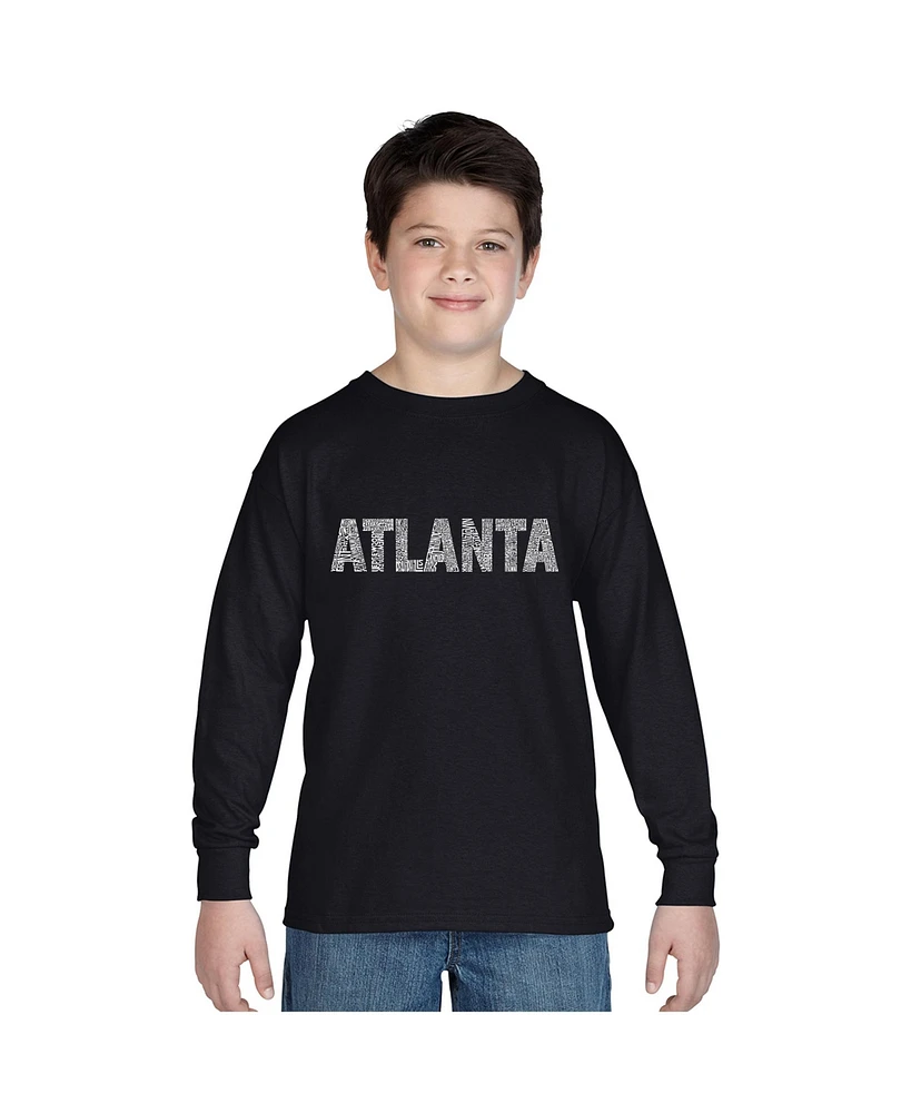 La Pop Art Boys Word Long Sleeve - Atlanta Neighborhoods