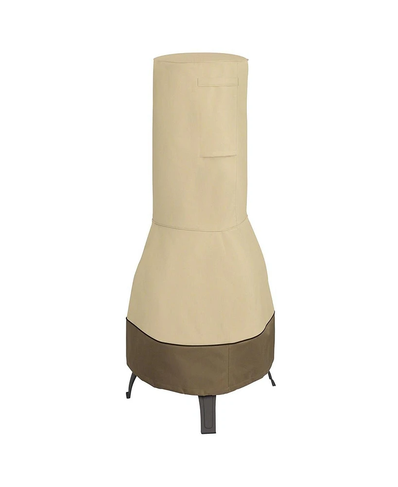 Classic Accessories Veranda Patio Chiminea Cover, Large - Pebble & Earth