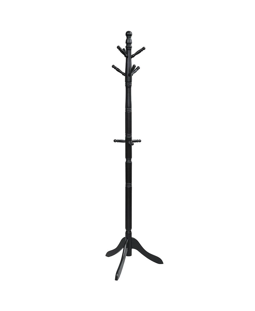 Slickblue Entryway Height Adjustable Coat Stand with 9 Hooks