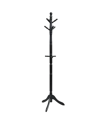 Slickblue Entryway Height Adjustable Coat Stand with 9 Hooks