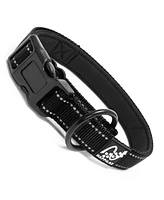 Happilax Reflective Padded Adjustable Dog Collar with Strain Relief for Dogs