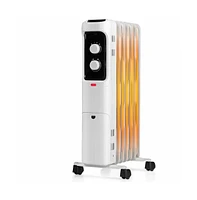 Slickblue 1500W Oil Filled Portable Radiator Space Heater with Adjustable Thermostat