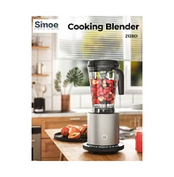 Slickblue 1500W Smoothie Maker High Power Blender with 10 Speeds - Black