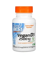 Doctor's Best Nutrition D3 with Vitashine D3 62.5 mcg (2 500 Iu) - 60 Veggie Caps - Assorted Pre